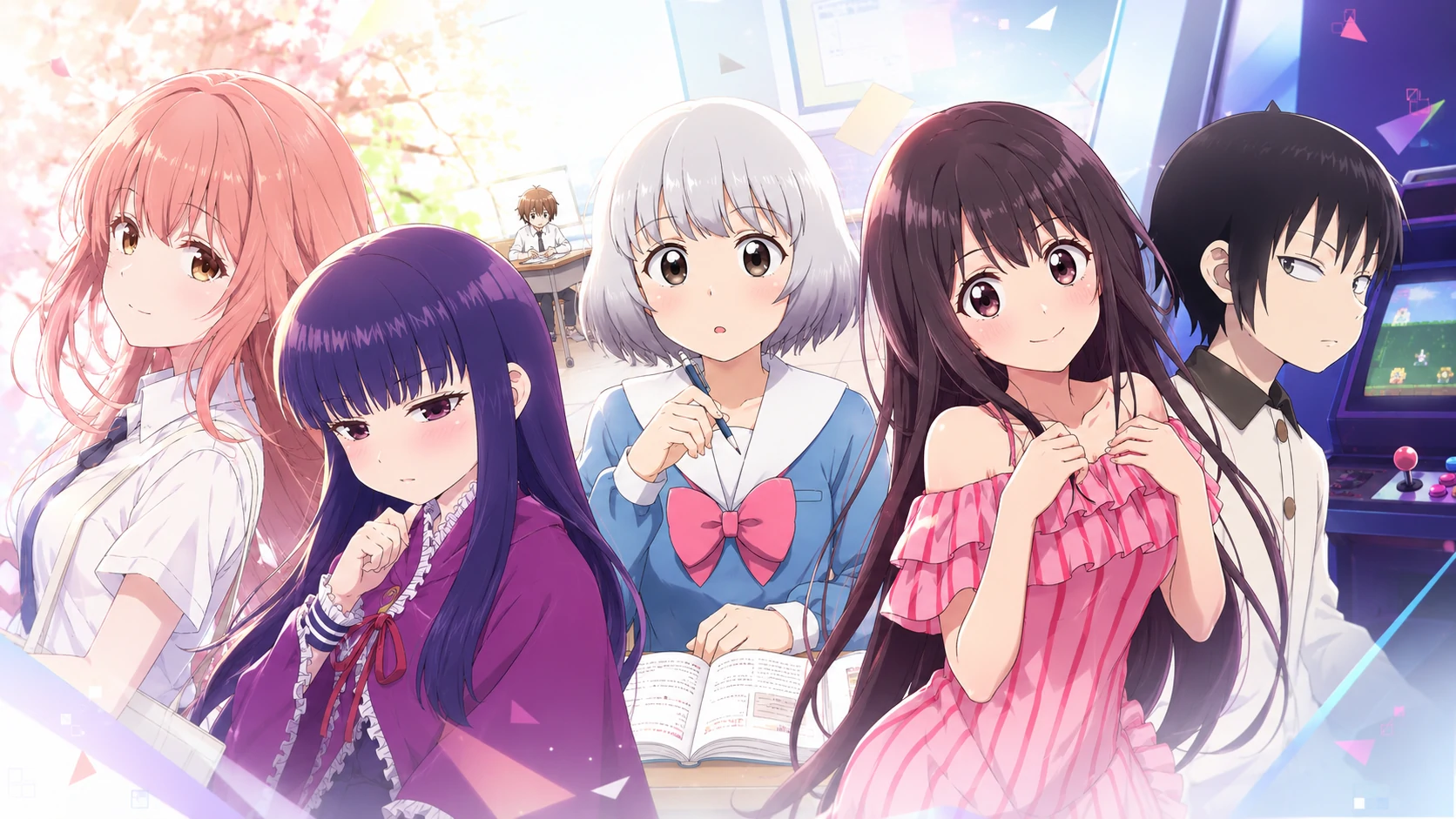 Nanako, Akira Ono, Mayu Morita, Seki và Shouko Nishimiya
