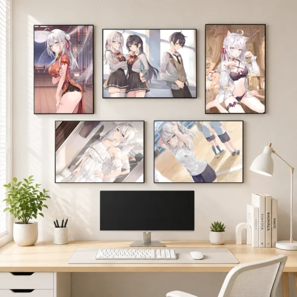 Poster A3 Arya san Anime Manga Lightnovel Arya san Bàn Bên Bền Đẹp Có Cán Màng Bóng Bề Mặt