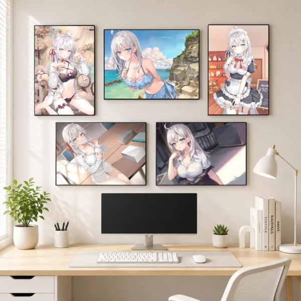 Poster A3 Arya san Anime Manga Lightnovel Arya san Bàn Bên Bền Đẹp Có Cán Màng Bóng Bề Mặt
