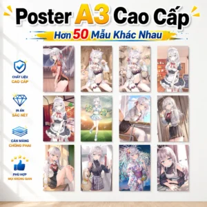 Poster A3 Arya san Anime Manga Lightnovel Arya san Bàn Bên Bền Đẹp Có Cán Màng Bóng Bề Mặt