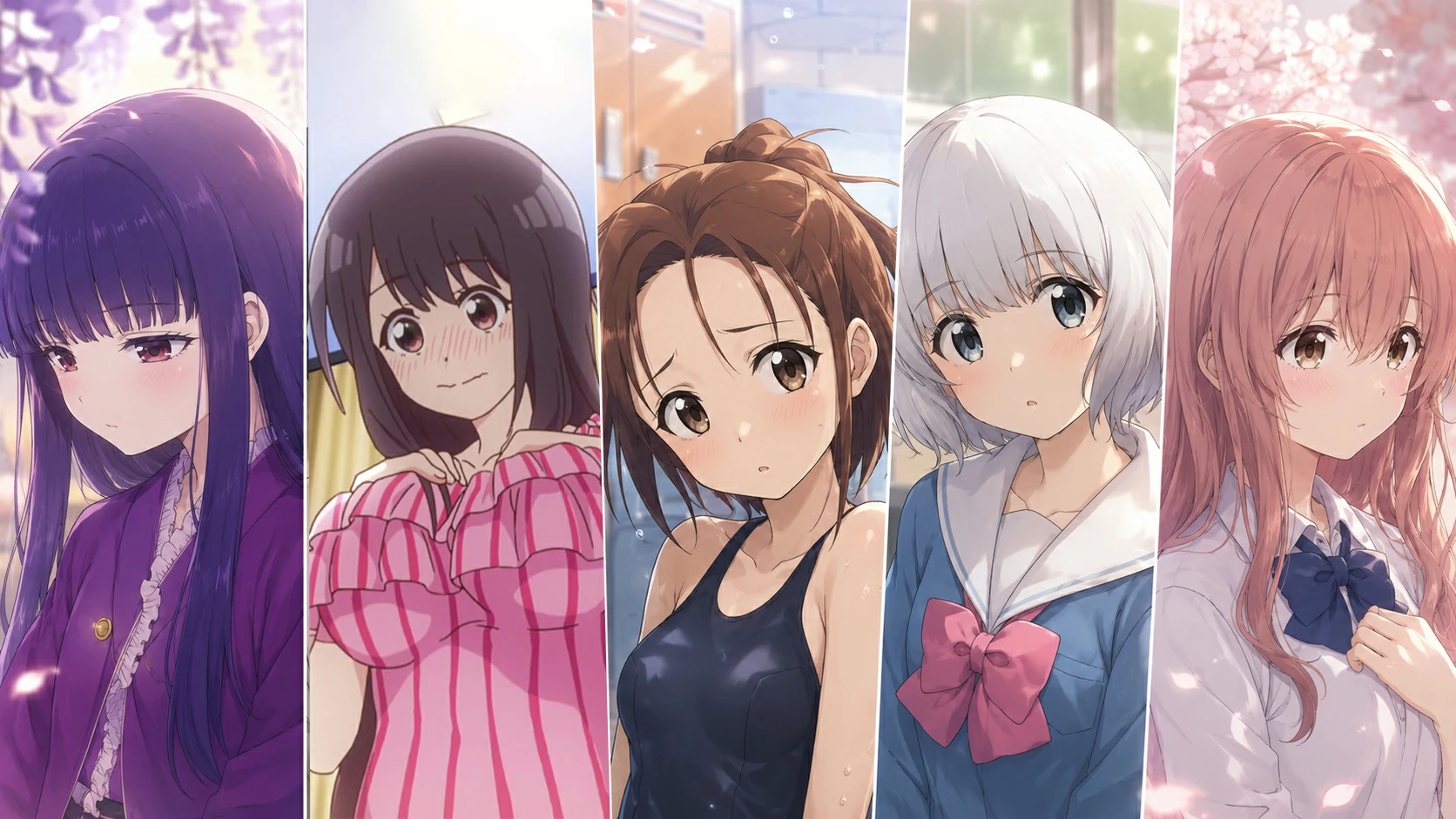 Biểu cảm của Nanako, Akira Ono, Mayu Morita, Seki và Shouko Nishimiya