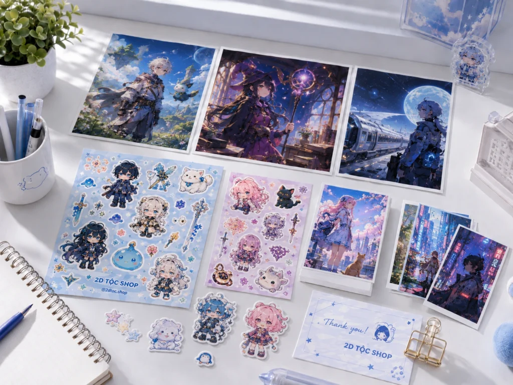 Postcard, sticker & ảnh sưu tầm — 2D Tộc Shop