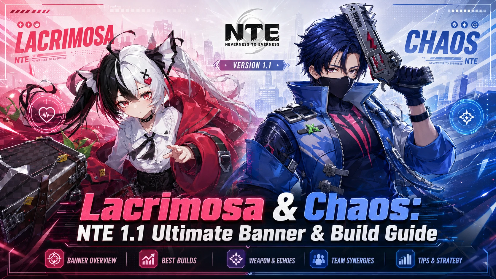 Banner NTE 1.1 với Lacrimosa và Chaos