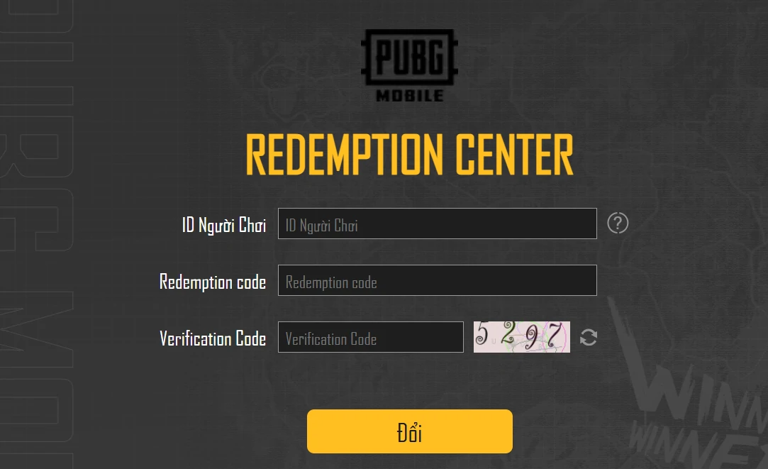 Hướng dẫn nhập code tại trang Quy Đổi PUBG Mobile VN