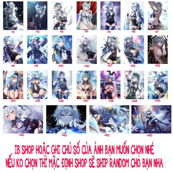 shopee-15099853168-2 Tổng hợp Poster Postcard Móc khóa Standee Khung ảnh Bút Eula Game Genshin Impact - 2D Tộc Shop