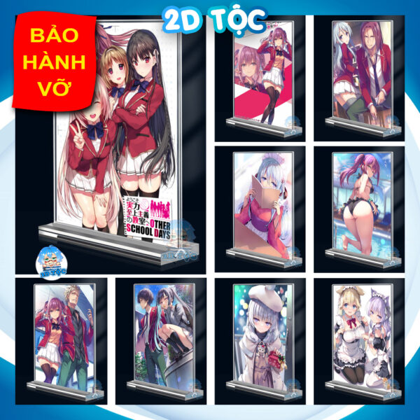 Khung ảnh Mica A4,A5 In hình Anime Manga Light Novel Chào mừng đến lớp học đề cao thực lực (1) đế lùa dày trong suốt