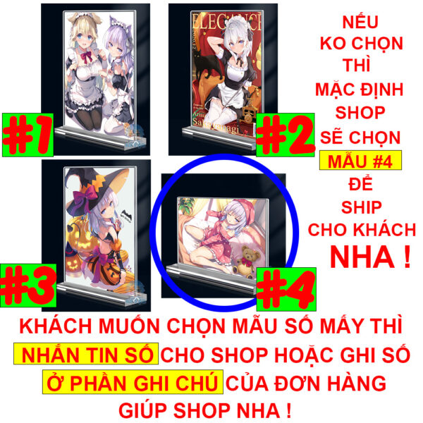 Khung ảnh Mica A4,A5 In hình Anime Manga Light Novel Chào mừng đến lớp học đề cao thực lực (1) đế lùa dày trong suốt