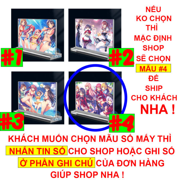 Khung ảnh Mica A4,A5 In hình Anime Manga Light Novel Chào mừng đến lớp học đề cao thực lực (1) đế lùa dày trong suốt
