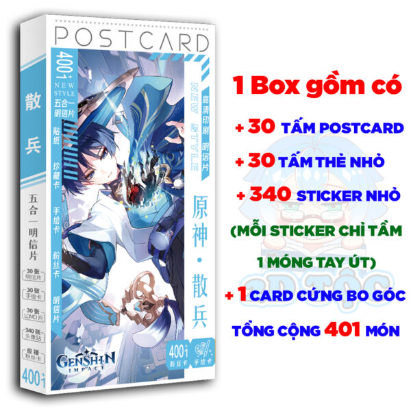 Hộp ảnh 340-1660 cái Postcard LOMO Sticker Scaramouche Game Genshin Impact - Hộp ảnh LOMO 2D Tộc Shop