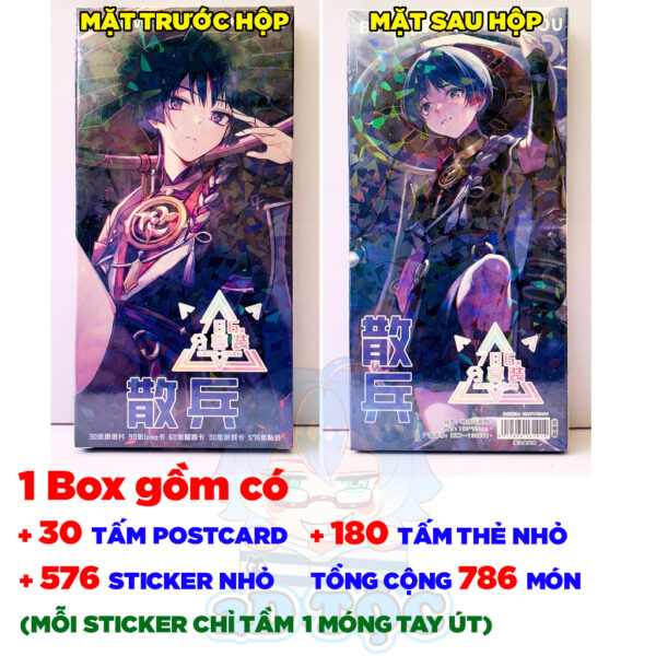 Hộp ảnh 340-1660 cái Postcard LOMO Sticker Scaramouche Game Genshin Impact - Hộp ảnh LOMO 2D Tộc Shop