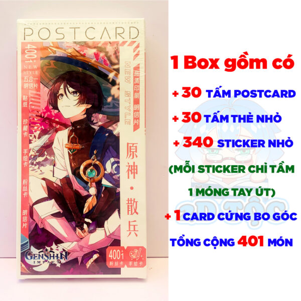 Hộp ảnh 340-1660 cái Postcard LOMO Sticker Scaramouche Game Genshin Impact - Hộp ảnh LOMO 2D Tộc Shop