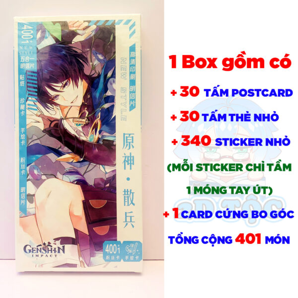 Hộp ảnh 340-1660 cái Postcard LOMO Sticker Scaramouche Game Genshin Impact - Hộp ảnh LOMO 2D Tộc Shop
