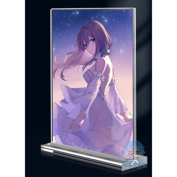 Khung ảnh Mica trong suốt Kích thước A4,A5 In hình Nakano Miku (1) Anime Manga Nhà Có 5 Nàng Dâu đế lùa dày trong suốt