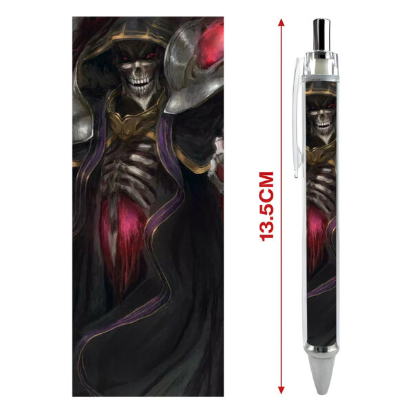 Bút viết In hình Anime Manga Light Novel Overlord - Hình in sắc nét - Bút Gel ngòi 0.5mm by 2D Tộc Shop