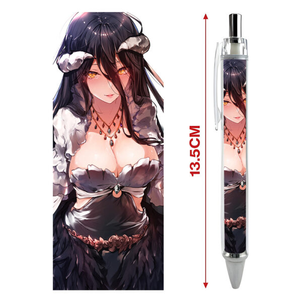 Bút viết In hình Anime Manga Light Novel Overlord - Hình in sắc nét - Bút Gel ngòi 0.5mm by 2D Tộc Shop