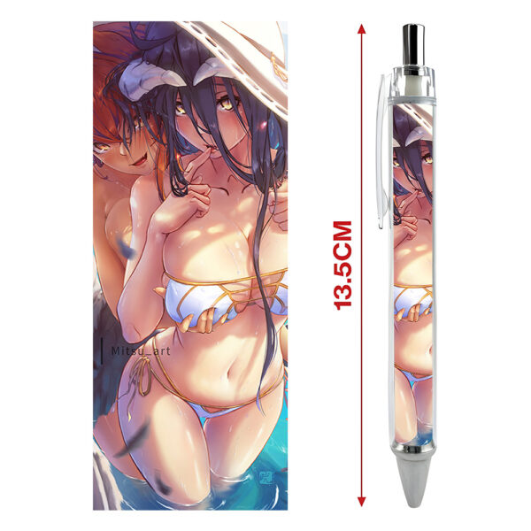 Bút viết In hình Anime Manga Light Novel Overlord - Hình in sắc nét - Bút Gel ngòi 0.5mm by 2D Tộc Shop