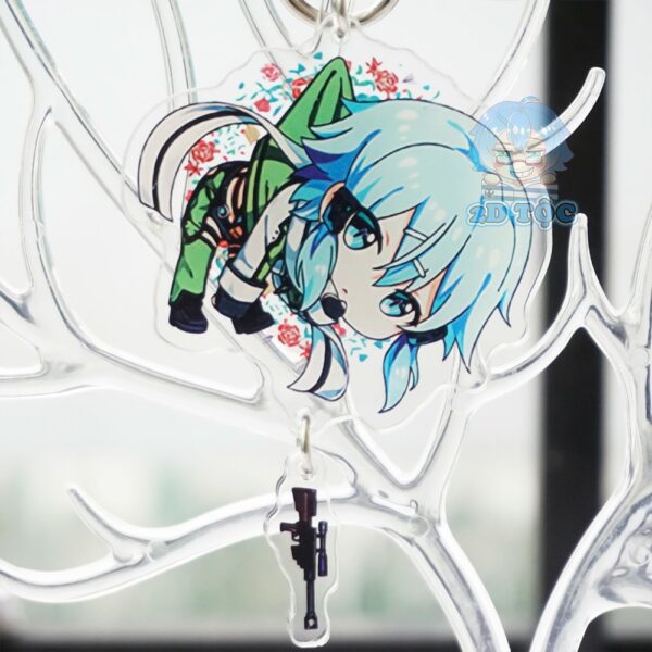 shopee-16087195785-4 Móc Khóa Mica Trong suốt In 2 Mặt Sắc Nét Ép 2 Lớp Mica cao cấp Anime Manga Light Novel Sword Art Online - 2D Tộc Shop