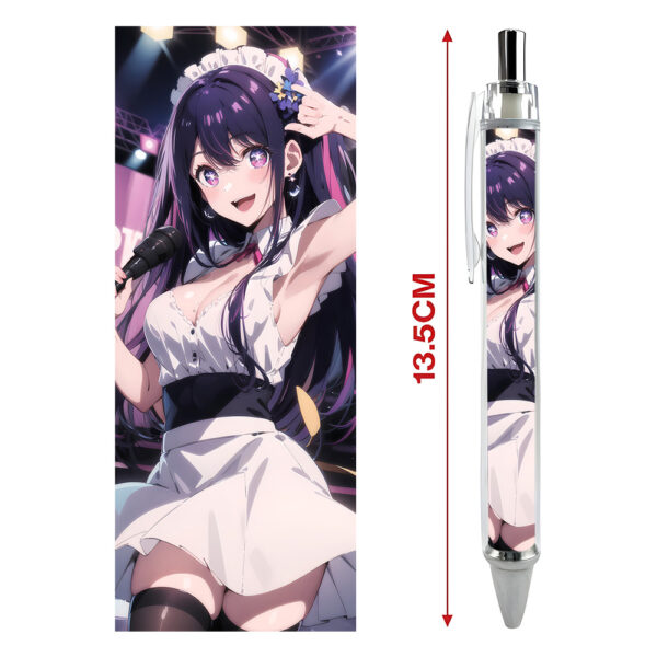 Bút viết In hình Anime Manga Oshi no Ko - Hình in sắc nét - Bút Gel ngòi 0.5mm by 2D Tộc Shop