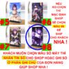 Khung ảnh Mica trong suốt Kích thước A4,A5 In hình Raiden Shogun Game Genshin Impact (1) đế lùa màu đen