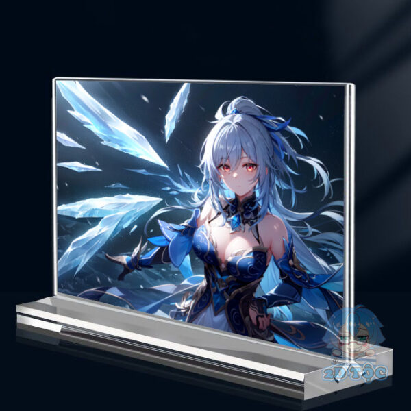 Khung ảnh Mica trong suốt Kích thước A4,A5 In hình Anime Manga Jingliu Game Honkai: Star Rail đế lùa dày trong suốt