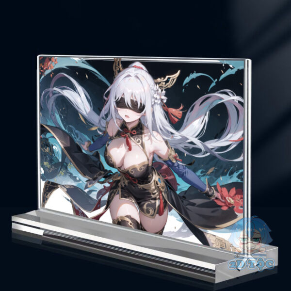 Khung ảnh Mica trong suốt Kích thước A4,A5 In hình Anime Manga Jingliu Game Honkai: Star Rail đế lùa dày trong suốt