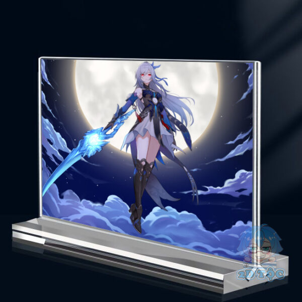Khung ảnh Mica trong suốt Kích thước A4,A5 In hình Anime Manga Jingliu Game Honkai: Star Rail đế lùa dày trong suốt