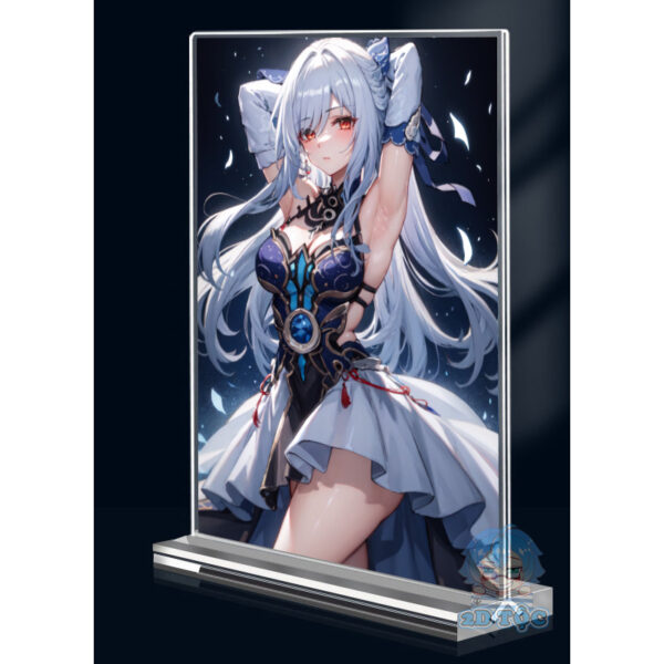 Khung ảnh Mica trong suốt Kích thước A4,A5 In hình Anime Manga Jingliu Game Honkai: Star Rail đế lùa dày trong suốt