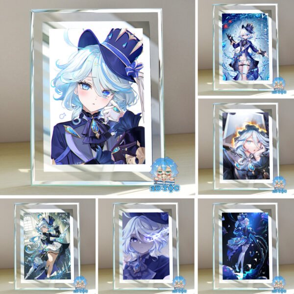 Khung kính Focalors (Furina) Game Genshin Impact- để bàn by 2D Tộc Shop