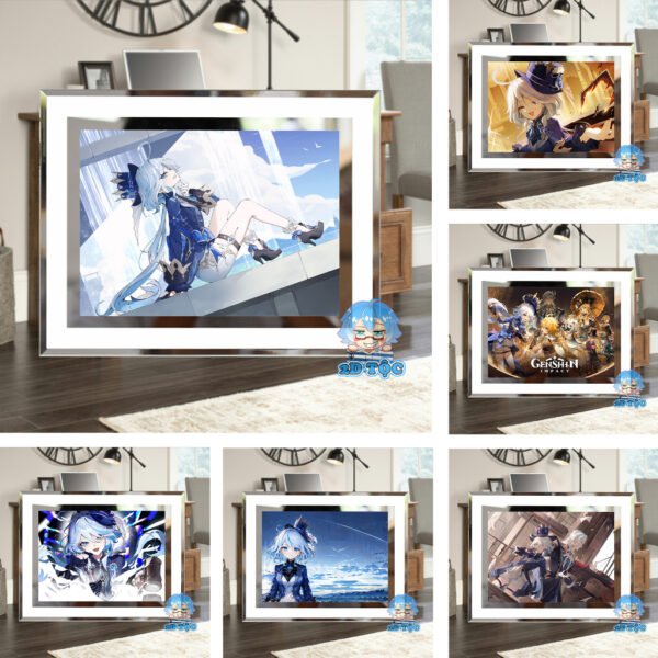 Khung kính Focalors (Furina) Game Genshin Impact- để bàn by 2D Tộc Shop
