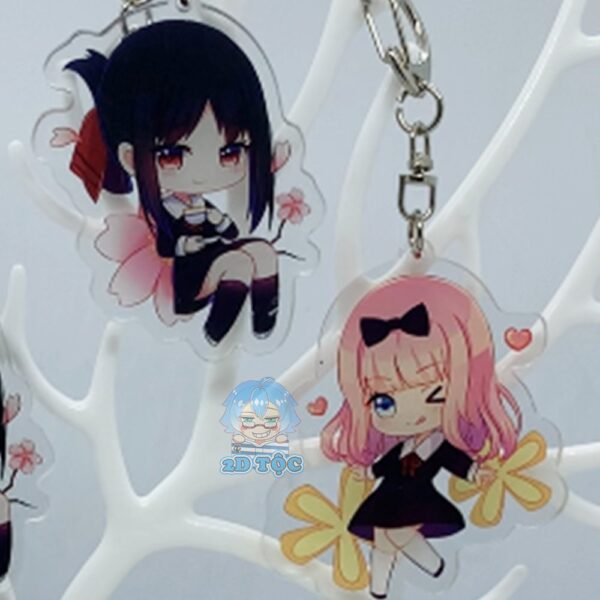 Móc Khóa Mica Trong Suốt Ép 2 Lớp Mica cao cấp Anime Manga Kaguya-Sama: Cuộc Chiến Tỏ Tình Kaguya-sama: Love Is War