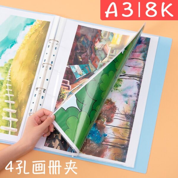 Tệp file đựng Poster tranh ảnh Anime, tài liệu, hồ sơ khổ A3 A4 30/60/100 tờ, Album Binder lưu tranh A3 A4 - 2D Tộc Shop
