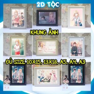 Khung Ảnh Treo Tường, Để Bàn 10x15, 13x18, A5, A4, A3 Mặt Mica Anime Manga Light Novel Sống Cùng Em Kế Gimai Seikatsu2 -