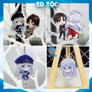 Móc Khóa Mica Trong suốt In 2 Mặt Sắc Nét Anime Manga Light Novel 86 Eighty Six – Phụ Kiện Anime By 2D Tộc Shop