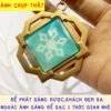 [Có dạ quang] Móc khóa Nguyên tố Vision game Genshin Impact: Inazuma, Liyue, Mondstadt, Sumeru, Yae Miko bằng kim loại