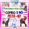 shopee-17975712030-1 Combo 2 Bộ Tranh Poster cao cấp In Theo Yêu Cầu Kèm Nẹp Treo Tường - 2D Tộc Shop