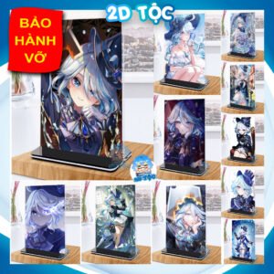 Khung ảnh Mica trong suốt Kích thước A4,A5 In hình Focalors (Furina) Game Genshin Impact đế lùa màu đen - 2D Tộc Shop