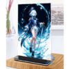 Khung ảnh Mica trong suốt Kích thước A4,A5 In hình Focalors (Furina) Game Genshin Impact đế lùa màu đen - 2D Tộc Shop