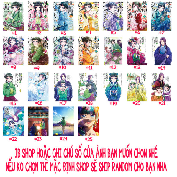 Khung Ảnh Treo Tường, Để Bàn 10x15, 13x18, A5, A4, A3 Mặt Mica Anime Manga Light Novel Dược sư Tự Sự - kèm chân