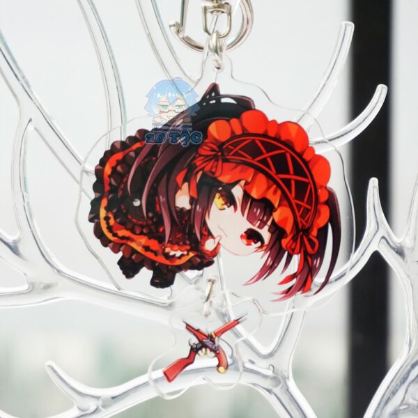 Móc Khóa Mica In 2 Mặt Sắc Nét cao cấp Anime Manga Light Novel Date A Live (Tokisaki Kurumi, Kotori,....)