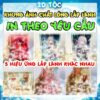 (IN HÌNH THEO YÊU CẦU) Khung ảnh chất lỏng để bàn hiệu ứng kim tuyến lấp lánh nhiều màu khác nhau Anime Manga Light Nove