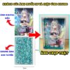 (IN HÌNH THEO YÊU CẦU) Khung ảnh chất lỏng để bàn hiệu ứng kim tuyến lấp lánh nhiều màu khác nhau Anime Manga Light Nove
