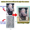 (IN HÌNH THEO YÊU CẦU) Khung ảnh chất lỏng để bàn hiệu ứng kim tuyến lấp lánh nhiều màu khác nhau Anime Manga Light Nove