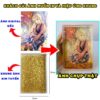 (IN HÌNH THEO YÊU CẦU) Khung ảnh chất lỏng để bàn hiệu ứng kim tuyến lấp lánh nhiều màu khác nhau Anime Manga Light Nove