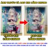 (IN HÌNH THEO YÊU CẦU) Khung ảnh chất lỏng để bàn hiệu ứng kim tuyến lấp lánh nhiều màu khác nhau Anime Manga Light Nove