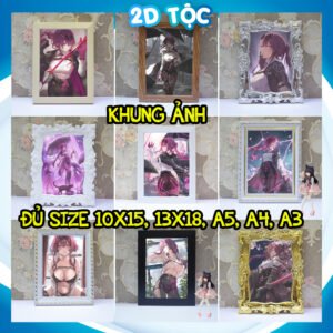 Khung Ảnh Treo Tường, Để Bàn 10x15, 13x18, A5, A4, A3 Mặt Mica KAFKA Game Honkai: Star Rail (1)- kèm chân đế/Đinh 3 chân