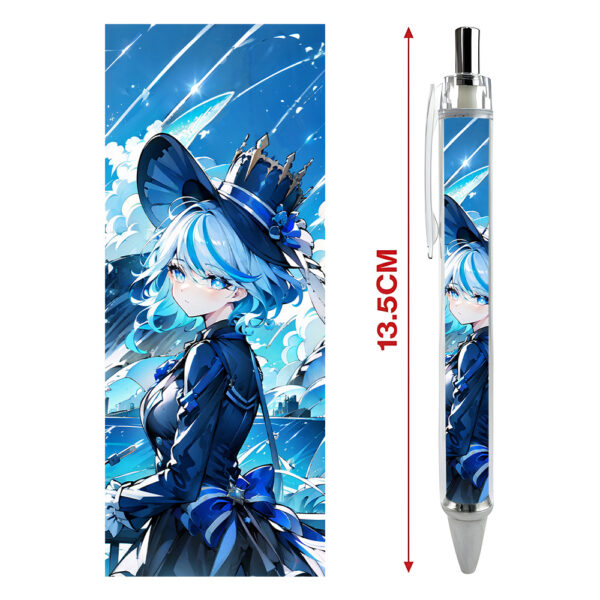 Bút viết In hình Focalors (Furina) Game Genshin Impact- Hình in sắc nét - Bút Gel ngòi 0.5mm by 2D Tộc Shop