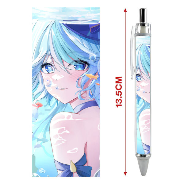 Bút viết In hình Focalors (Furina) Game Genshin Impact- Hình in sắc nét - Bút Gel ngòi 0.5mm by 2D Tộc Shop