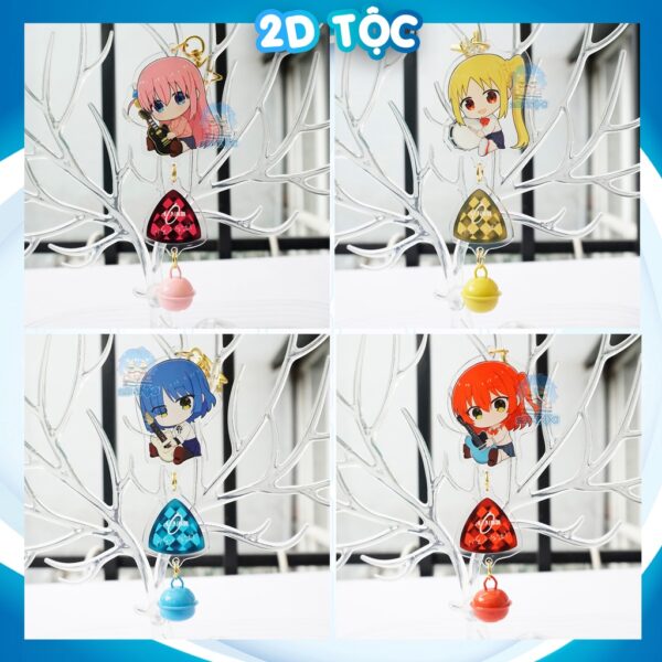 Móc Khóa Mica Trong Suốt In 2 Mặt Sắc Nét Anime Manga Bocchi the Rock – Phụ Kiện Anime By 2D Tộc Shop