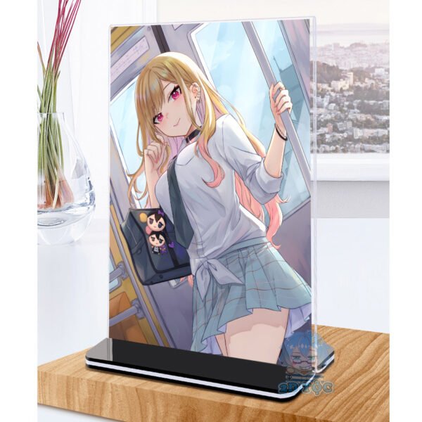 Khung ảnh Mica trong suốt Kích thước A4,A5 In hình Kitagawa Marin (1) Anime Manga My Dress-Up Darling đế lùa màu đen