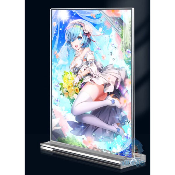 shopee-18583112174-5 Khung ảnh Mica trong suốt Kích thước A4,A5 In hình Rem (1) Anime Manga Light Novel Re:Zero đế lùa dày trong suốt
